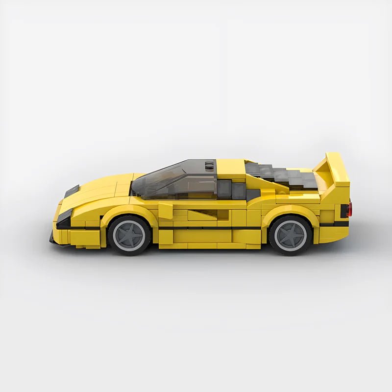 Ferrari F40|Yellow Car Lego | Brick Whips