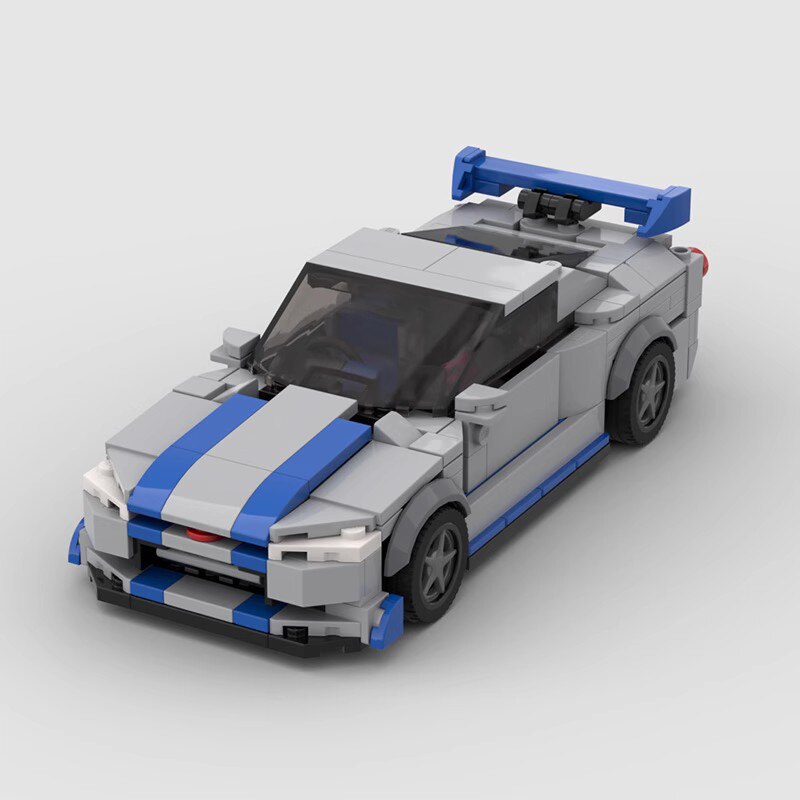 Nissan GTR R34 Fast and Furious Car Lego | Brick Whips