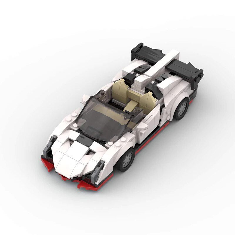 Lamborghini Veneno Roadster Car Lego | Brick Whips