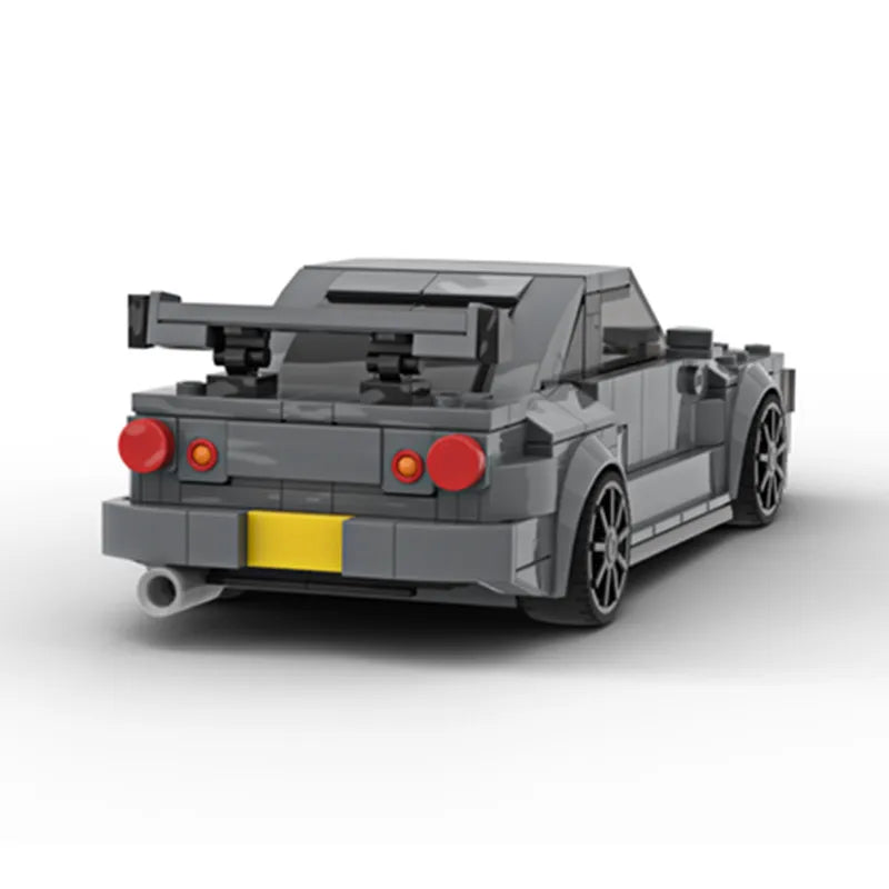 Nissan Skyline R34|Grey Car Lego | Brick Whips