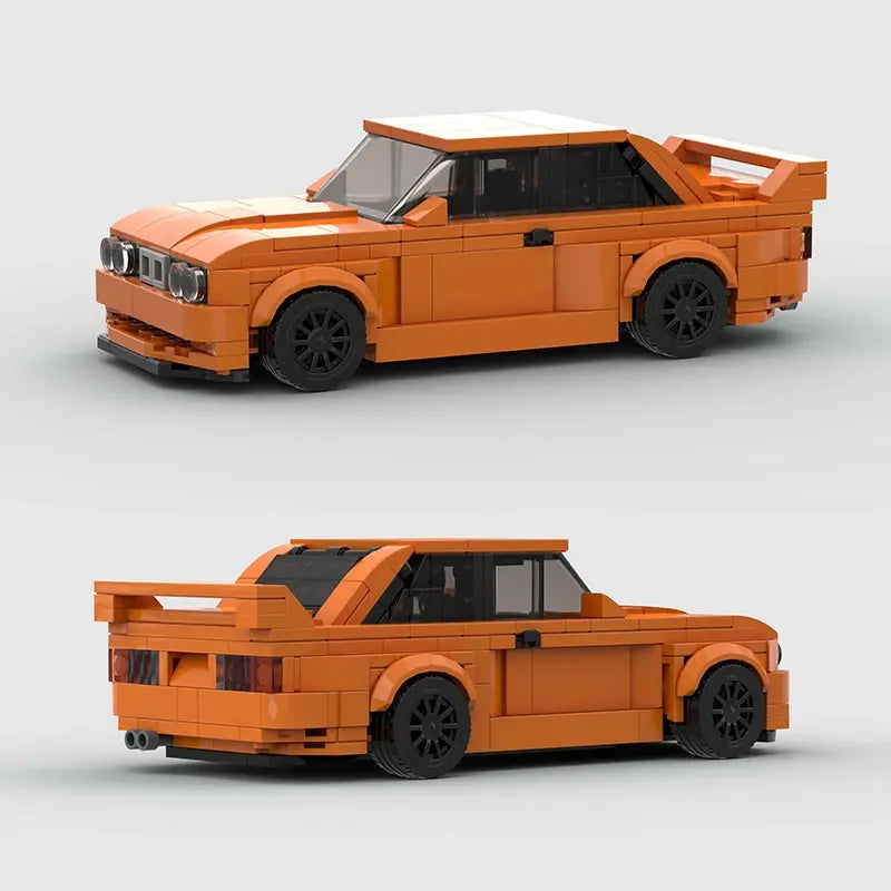 BMW M3 E30|Orange Car Lego | Brick Whips