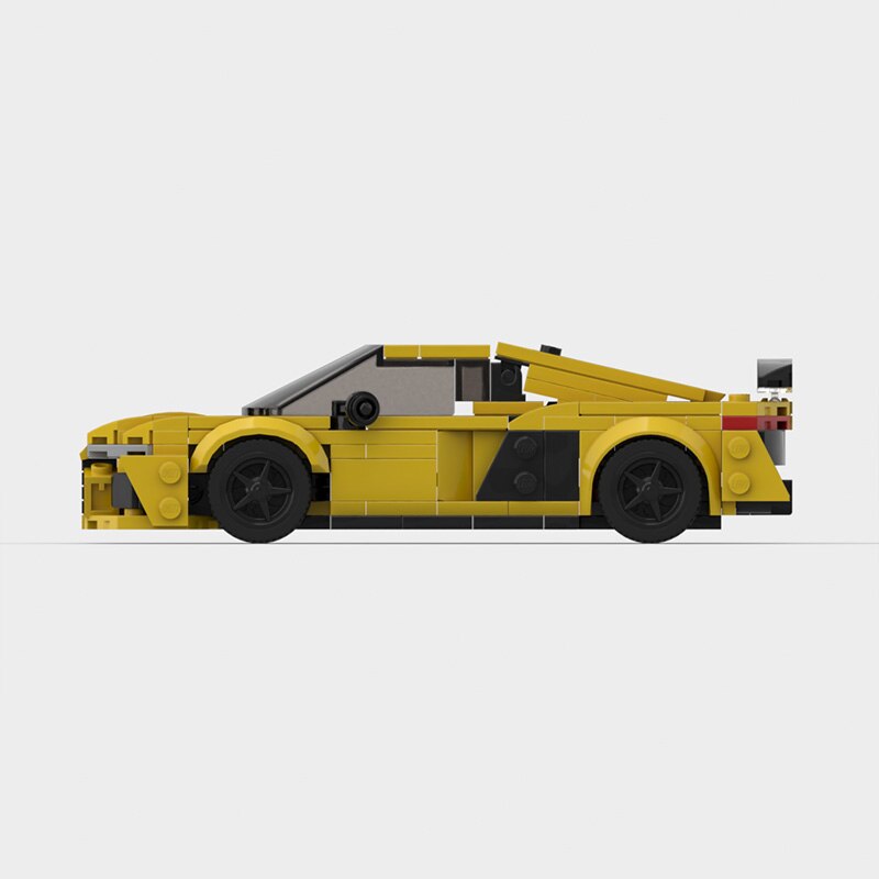 Audi R8|Yellow Car Lego | Brick Whips
