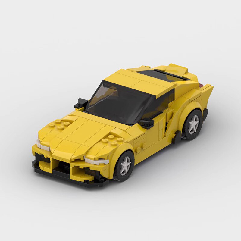 Toyota Supra GR|Yellow Car Lego | Brick Whips