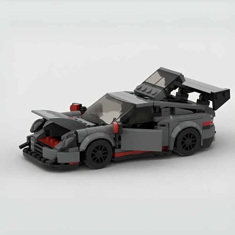 Porsche 911 GT3RS|Grey Car Lego | Brick Whips