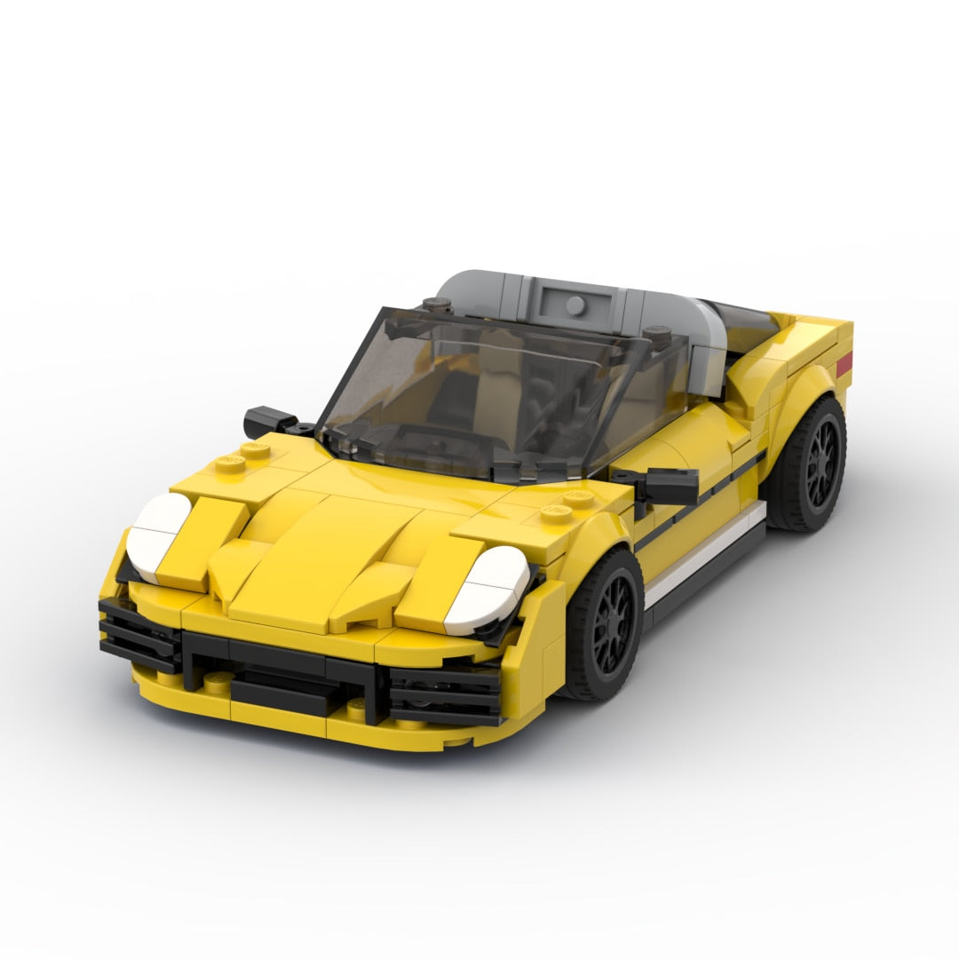 Porsche 911 Targa|Yellow Car Lego | Brick Whips
