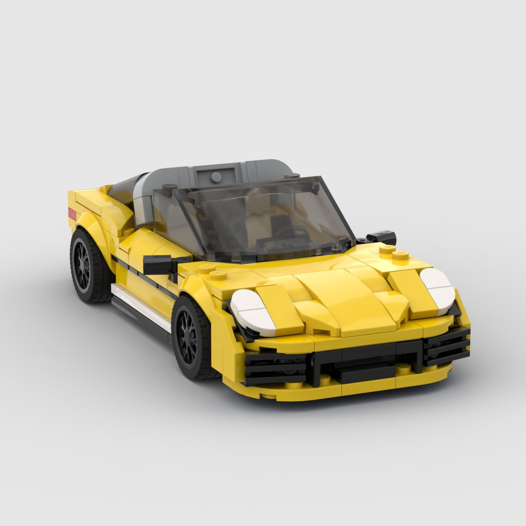 Porsche 911 Targa|Yellow Car Lego | Brick Whips