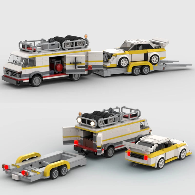 Audi Sport Quattro Transporter Car Lego | Brick Whips