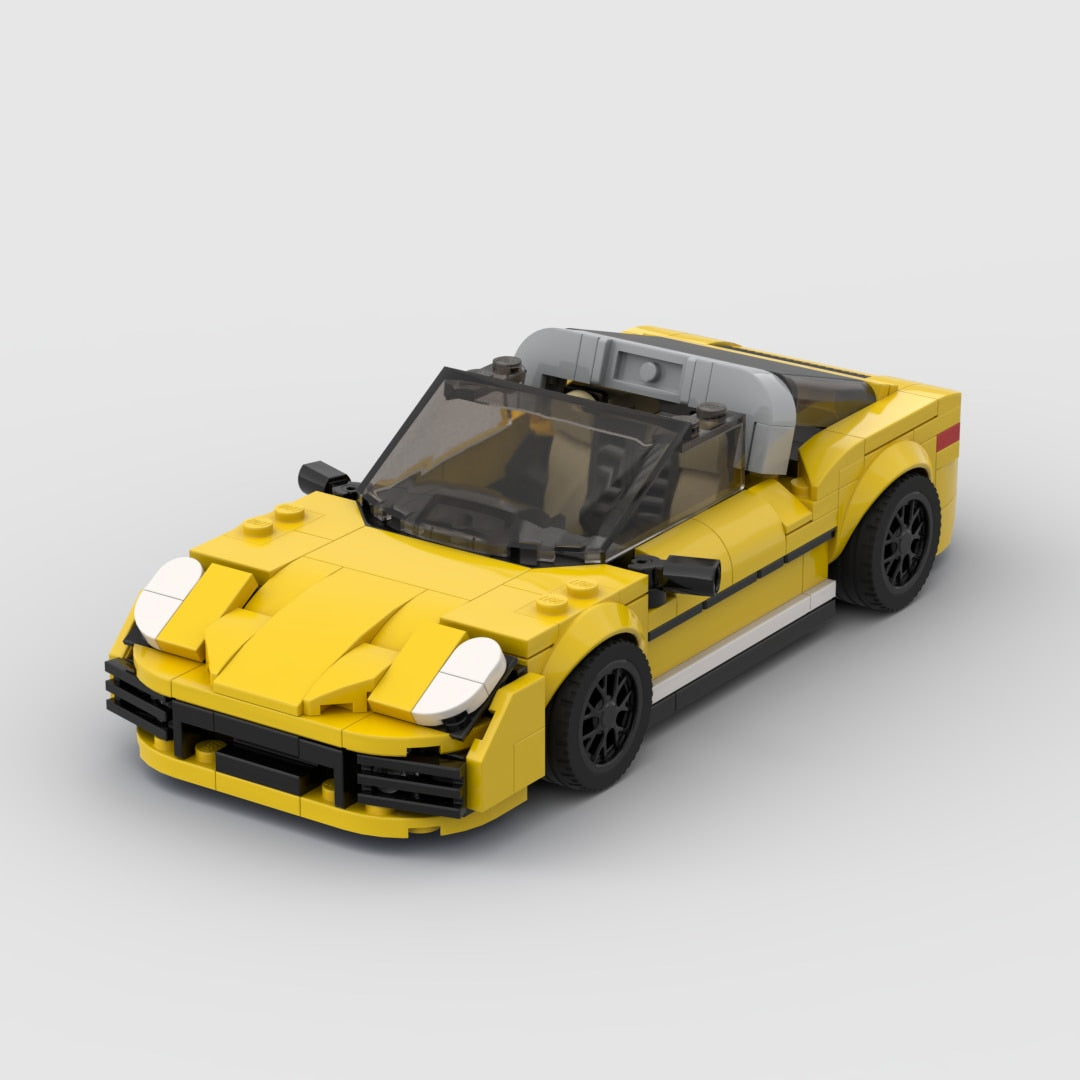 Porsche 911 Targa|Yellow Car Lego | Brick Whips