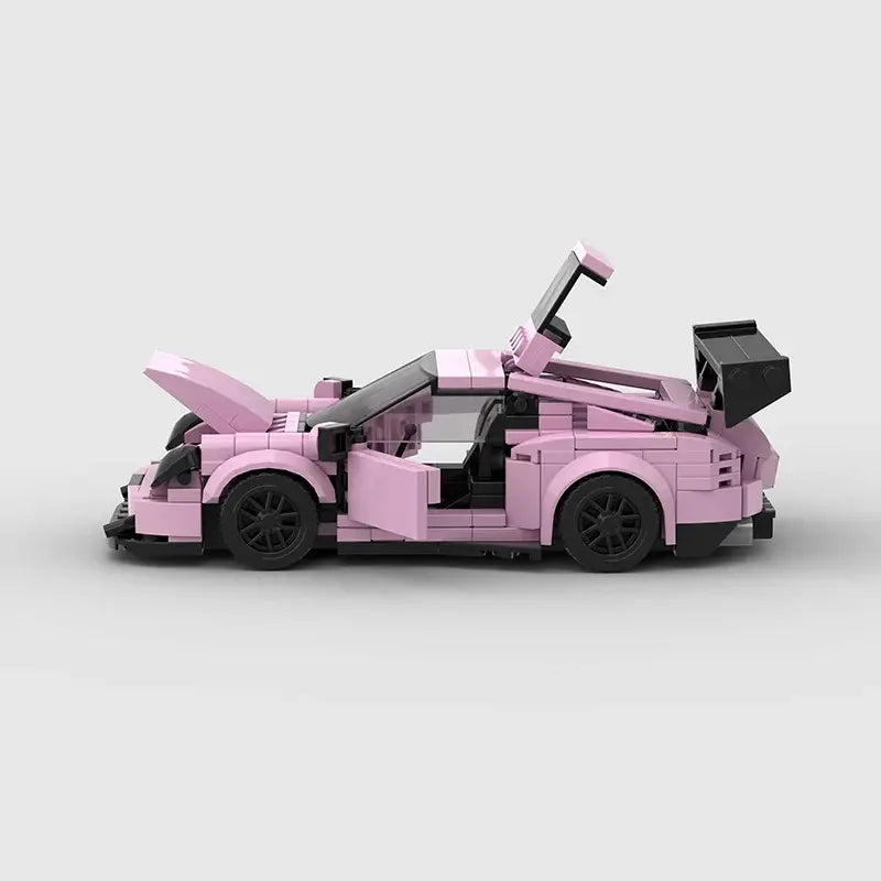 Porsche 911 GT3RS|Pink Car Lego | Brick Whips