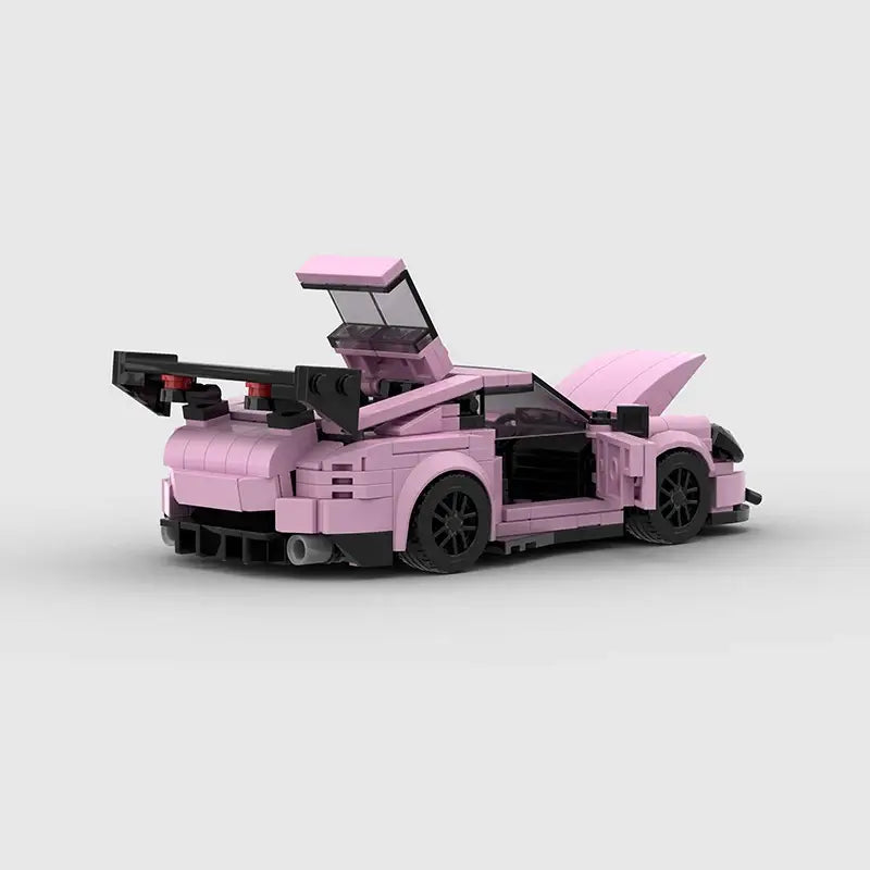 Porsche 911 GT3RS|Pink Car Lego | Brick Whips